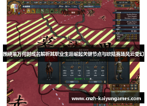 围绕莱万何时成名解析其职业生涯崛起关键节点与欧陆赛场风云变幻 围绕莱万何时成名解析其职业生涯崛起关键节点与欧陆赛场风云变幻